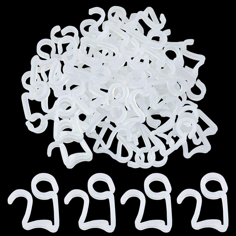 Light Clips Gutter Hang Hooks Halloween Icicle Light LED Light New Year Decorate Plastic 100Pcs 50Pcs C5 For C3