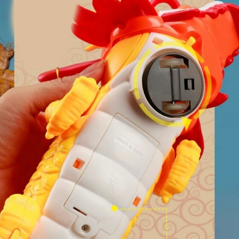 Chiński smok taniec zabawka elektryczny śpiew taniec zabawka smok kołyszący się smok chińskie tradycyjne zodiak zabawka maluch świąteczny prezent
