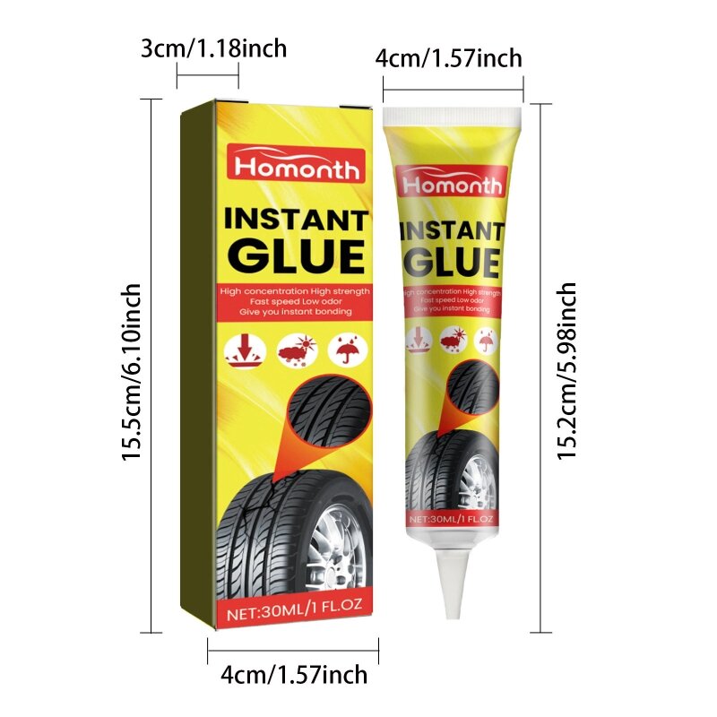 Clear Tire Repair Glues Rubber Adhesive for Bonding Rubber and Rubber F0T1