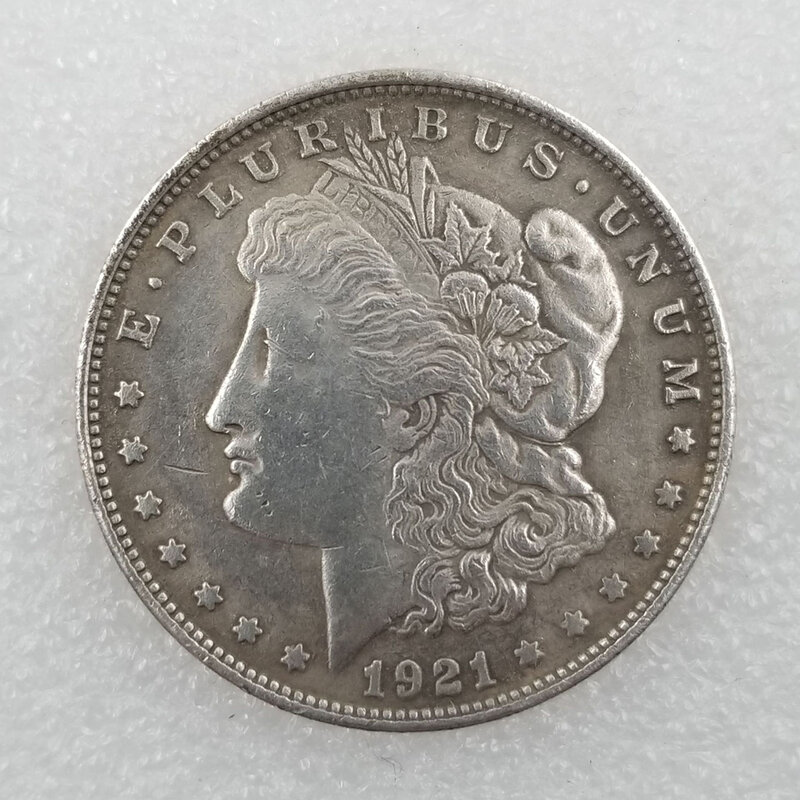 럭셔리 1921 미국 리버티 피스 이글 커플 포켓 아트 동전, 로맨틱 미국 결정 동전, 기념 행운의 동전, 기념품 선물 가방