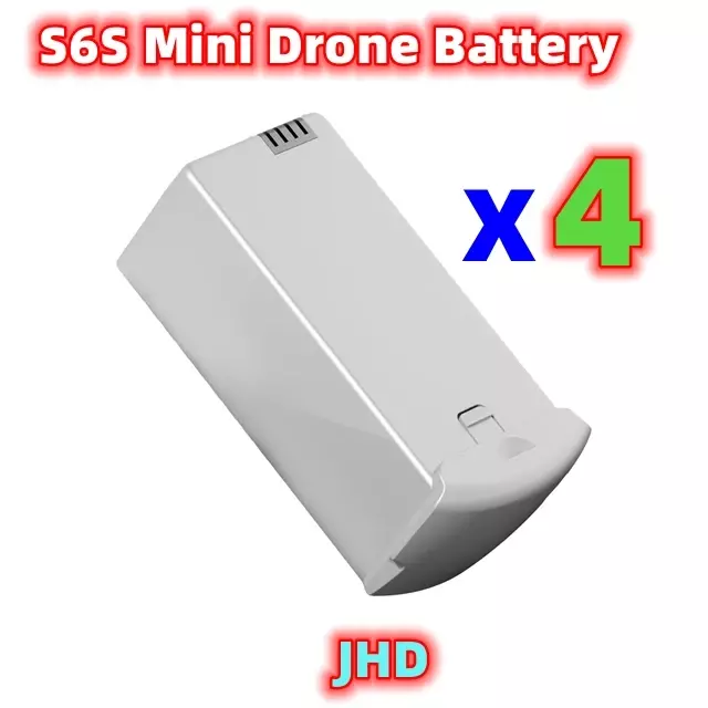 JHD แบตเตอรี่โดรนขนาดเล็กของแท้สำหรับ S6S แบตเตอรี่โดรนกล้องขนาดเล็กอุปกรณ์เสริมแบตเตอรี่ Lipo S6S ใหม่