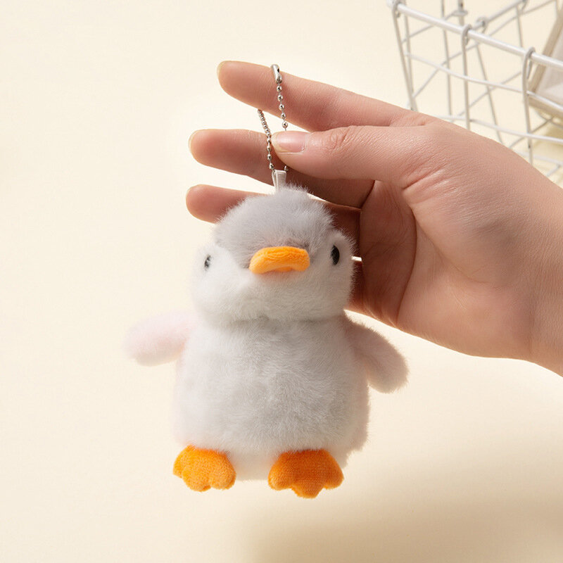 Gantungan kunci mainan boneka lembut lembut lembut lucu boneka Penguin kartun Aksesori liontin tas mobil gantungan kunci untuk hadiah Kawaii anak perempuan