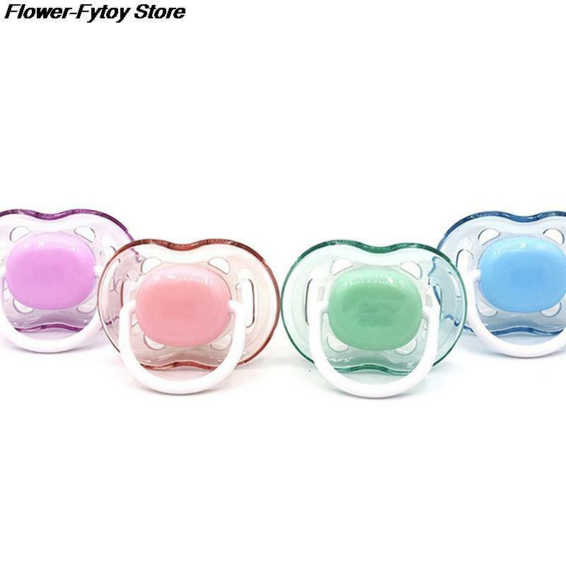 1 PC Baby Silicone Pacifier Soothing Infants Bite Chew Supplies Newborn Comfort Appease Nipple Flat Teat Pacifiers Hot