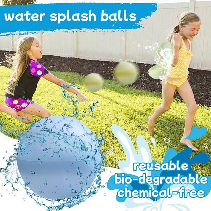 물 풍선 싸움 공 물 탭 실리콘 물 폭탄 스플래시 공, 어린이 물 싸움 게임 야외 장난감