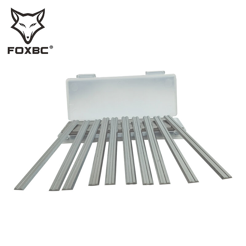 FOXBC 20PCS 82mm Electric Planer Blades HSS Reversible Wood Planer Knives Woodworking Machinery Parts For DeWalt Bosch Makita