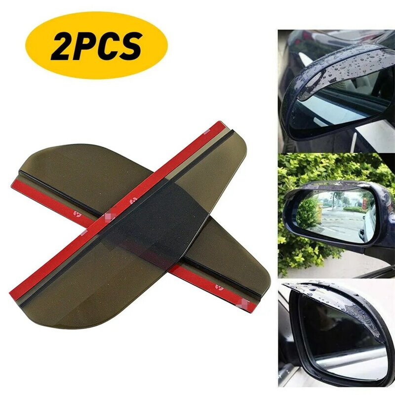 2 × Achteruitkijkspiegel Regenbord Wenkbrauwbeschermer Zonneklep Schaduwscherm Auto Exterieur Accessoire Auto Styling