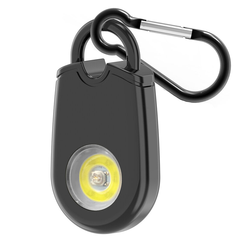 سلسلة مفاتيح إنذار السلامة مع ضوء LED تنبيه في حالات الطوارئ للاستخدام اليومي