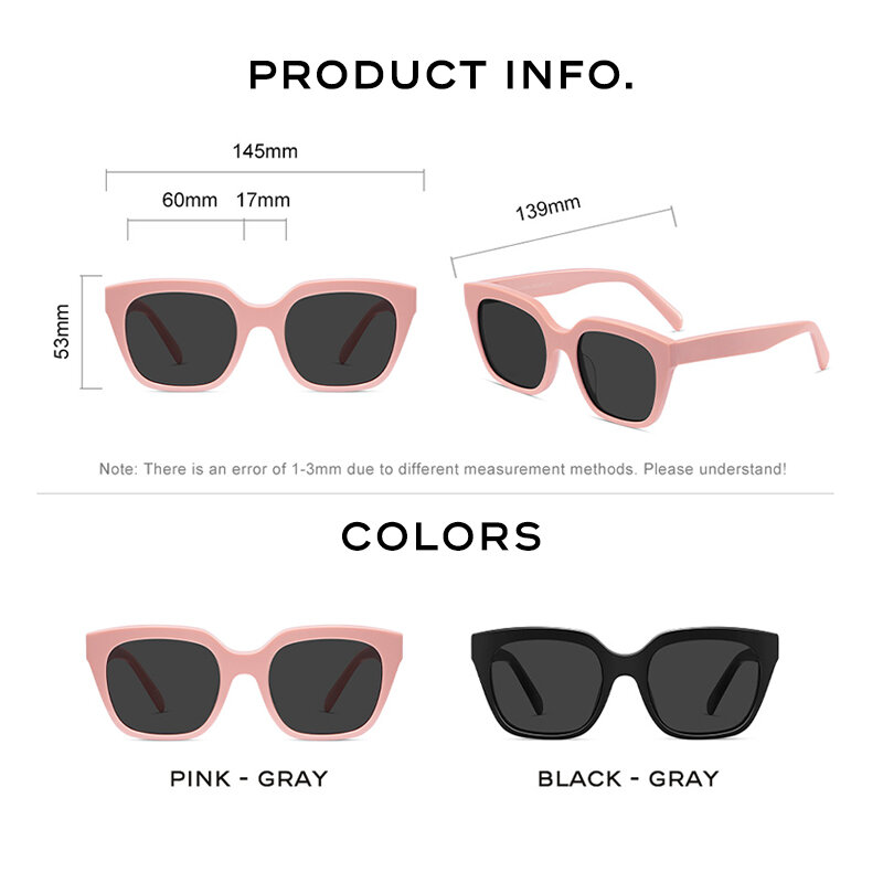 CAPONI نظارات شمسية للنساء موضة عصرية أنيقة نظارات UV حماية مادة النايلون العدسات نظارات شمسية في الهواء الطلق للإناث CP9035