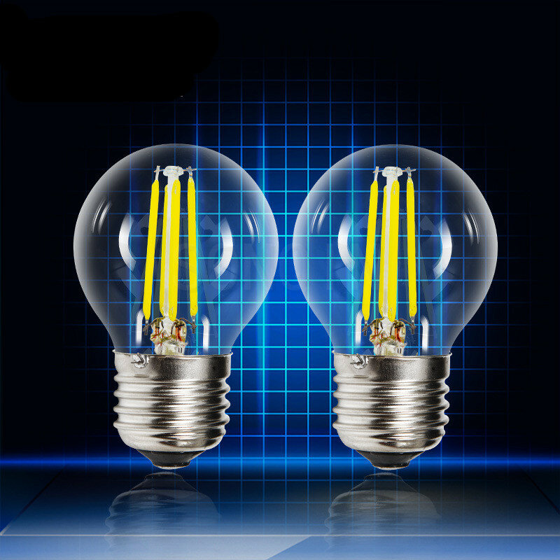 빈티지 레트로 램프 필라멘트 전구, LED 캔들 전구, E27, E14, 220V, 4W, 6W, 8W, C35, G45, 봄빌라 램프, 에디슨 전구