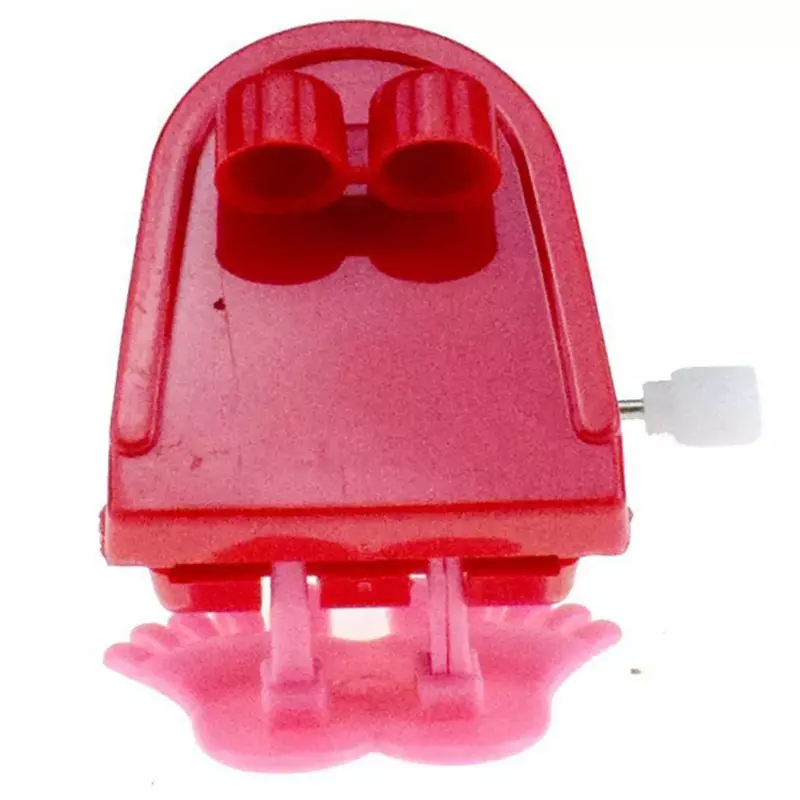 Mainan mesin Jam bentuk gigi 1 buah dengan rantai baru tali lompat mulut berjalan mainan anak-anak hadiah Natal Halloween kecil