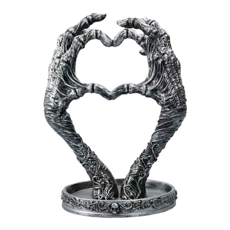 Gothic Mummified Love Heart Jewellery Dish Holder for Photo Props Home