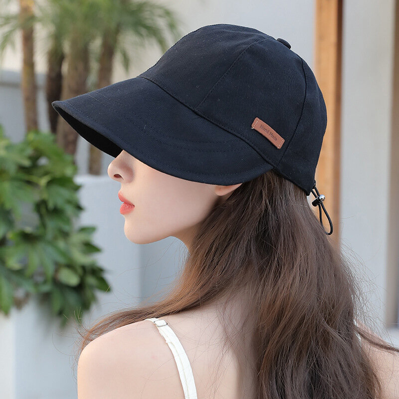 여성용 여름 UV 보호 모자, 조절 가능한 빠른 건조 바이저, 어부 모자, 태양 휴대용 접이식 넓은 챙, 태양 보호 모자