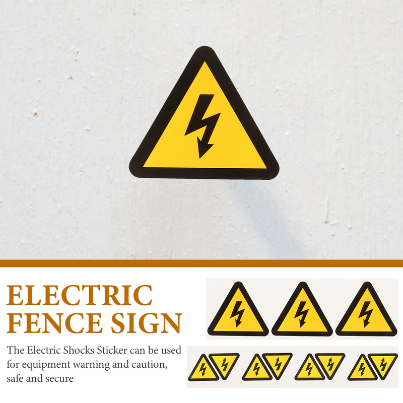 Tofficu สติ๊กเกอร์สีเหลืองไฟฟ้าแรงสูงอันตรายจากไฟฟ้าช็อตสติ๊กเกอร์ไวนิลไฟฟ้าช็อตตัดการเชื่อมต่อพลังงานก่อน