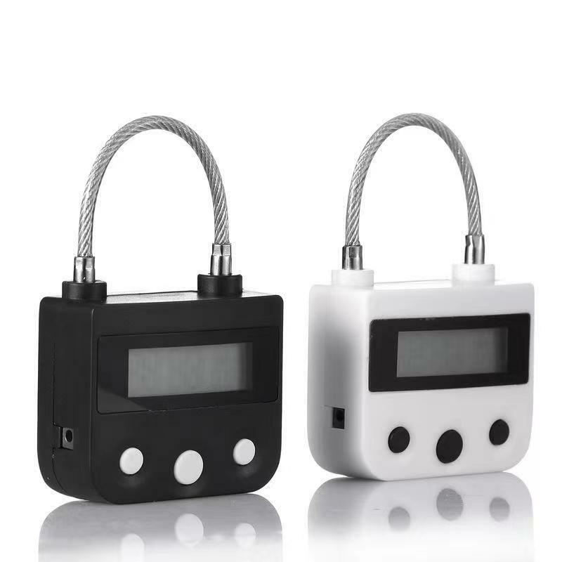 Smart Time Lock com Display LCD, Impermeável, USB Recarregável, Temporizador Temporário, Cadeado de Viagem, Eletrônico
