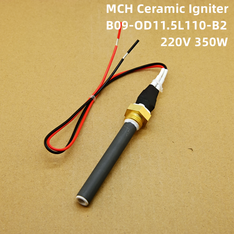 G3/8 copper screw ceramic Igniter 220V350W wood chip particle furnace ignition rod, fast ignition, long service life