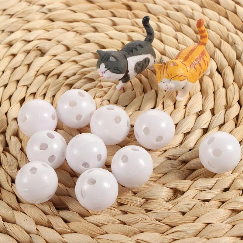 10pcs 24mm Squeaker Plastic Rattle Bell Balls Baby Toys DIY Rattle Beads Noise Maker Baby Nursing Bracelets Necklace Kids Goods