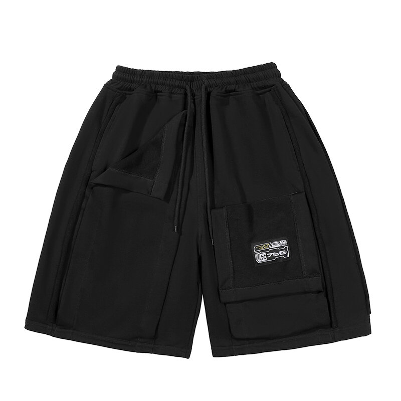 Unisex Summer Five Piece Pants Fitting Casual Sport Shorts Trendy Three-Dimensional Pockets Large Pocket Men's clothing Harajuku