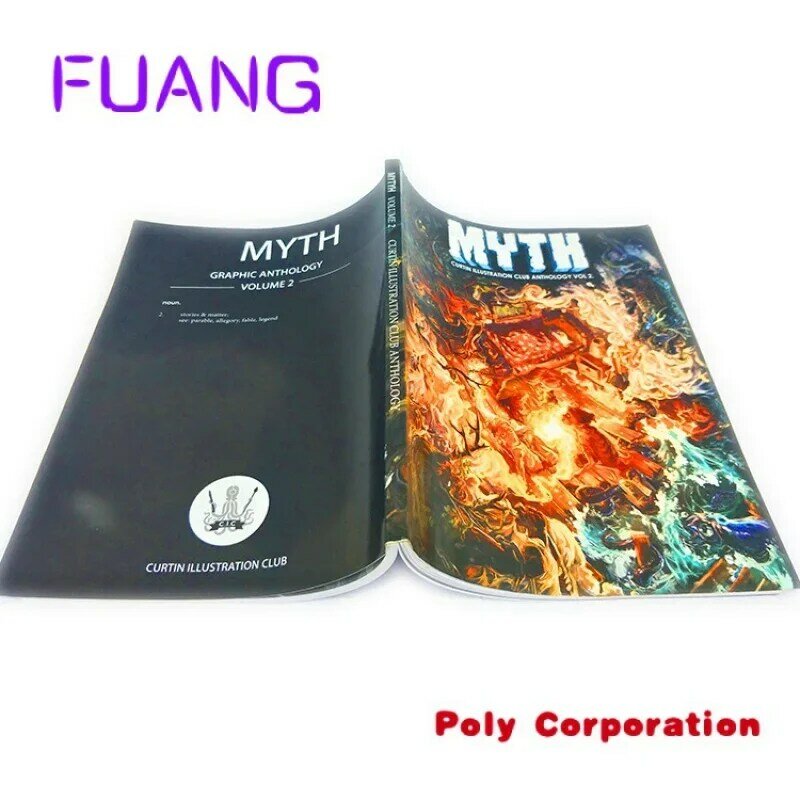 Custom  Cheap Softcover Book Comic Book Printer Offer by China Digital Printing YBJ Printing Paper & Paperboard Soft Cover Varni