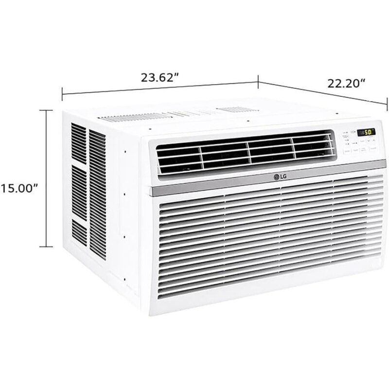 Window Air Conditioner, 115V, 450 Sq.Ft. for Bedroom, Living Room, Apartment, Quiet Operation, Electronic Control with