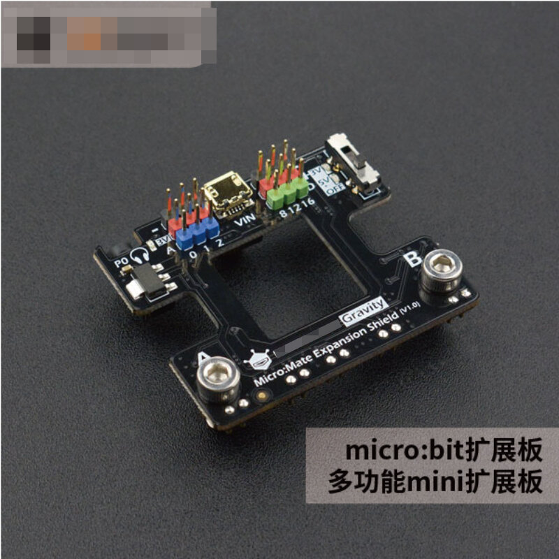 [Tamanho pequeno] Micro:Mate Micro: Bit Multi-Function I/O Placa de Expansão Mente