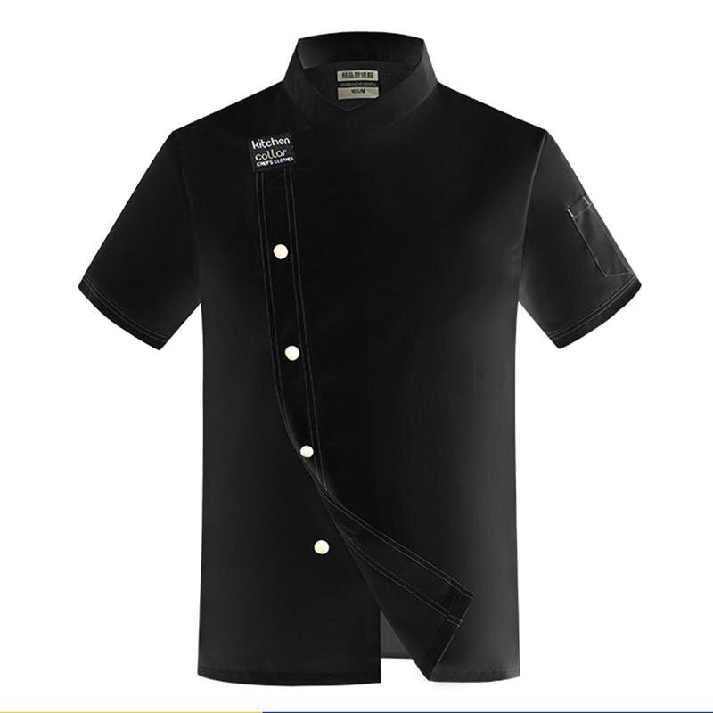Veste de chef unisexe à manches courtes pour hommes, chemises de cuisine, uniforme de restaurant, Chamonix