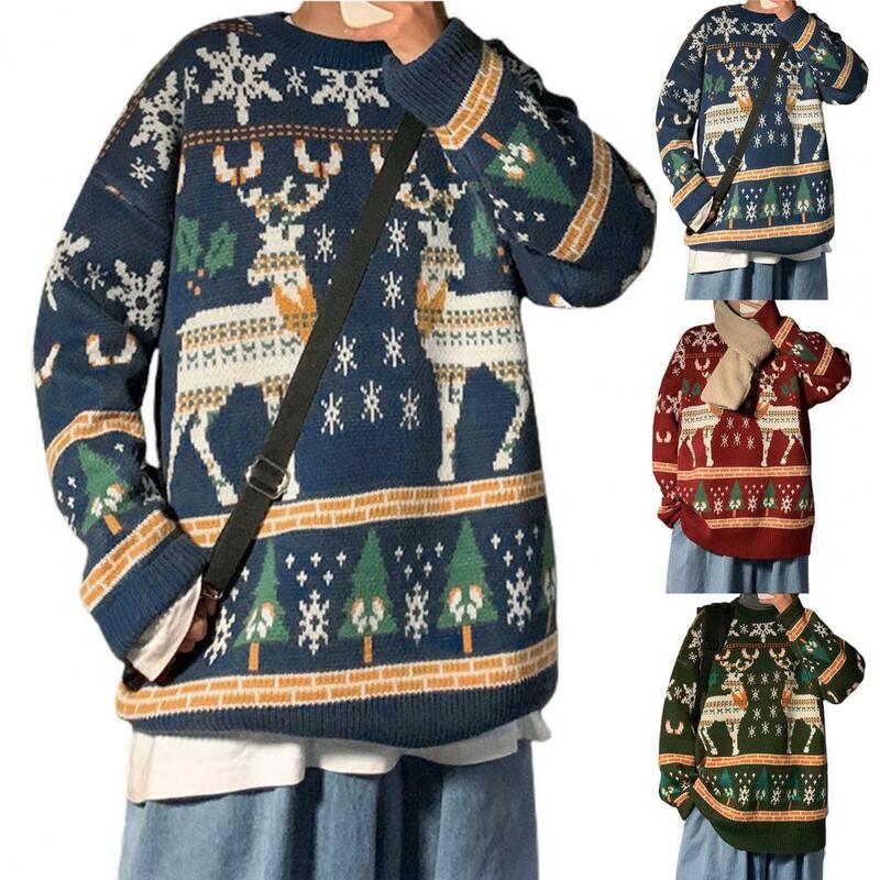 Maglione di natale maglione di capodanno alla moda delicato sulla pelle maglione natalizio morbido per l'uso quotidiano