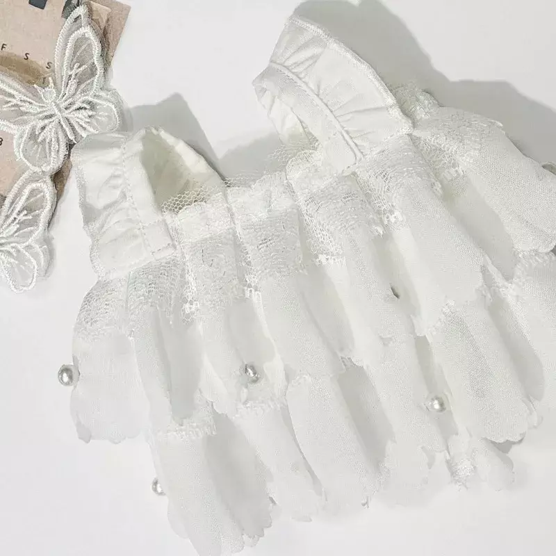 Vestido De Roupas De Algodão Borboleta, Vestido De Noiva Branco, Acessórios De Roupas De Bebê Grátis, 20cm