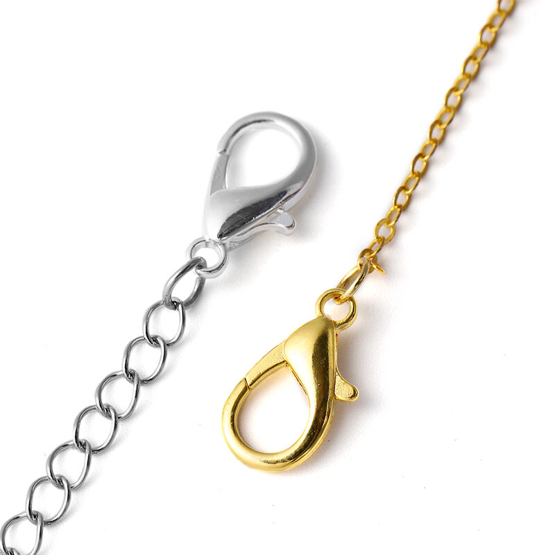 100 pièces/lot fermoirs à homard pour Bracelets colliers DIY crochets chaîne fermeture accessoires pour la fabrication de bijoux résultats vente en gros