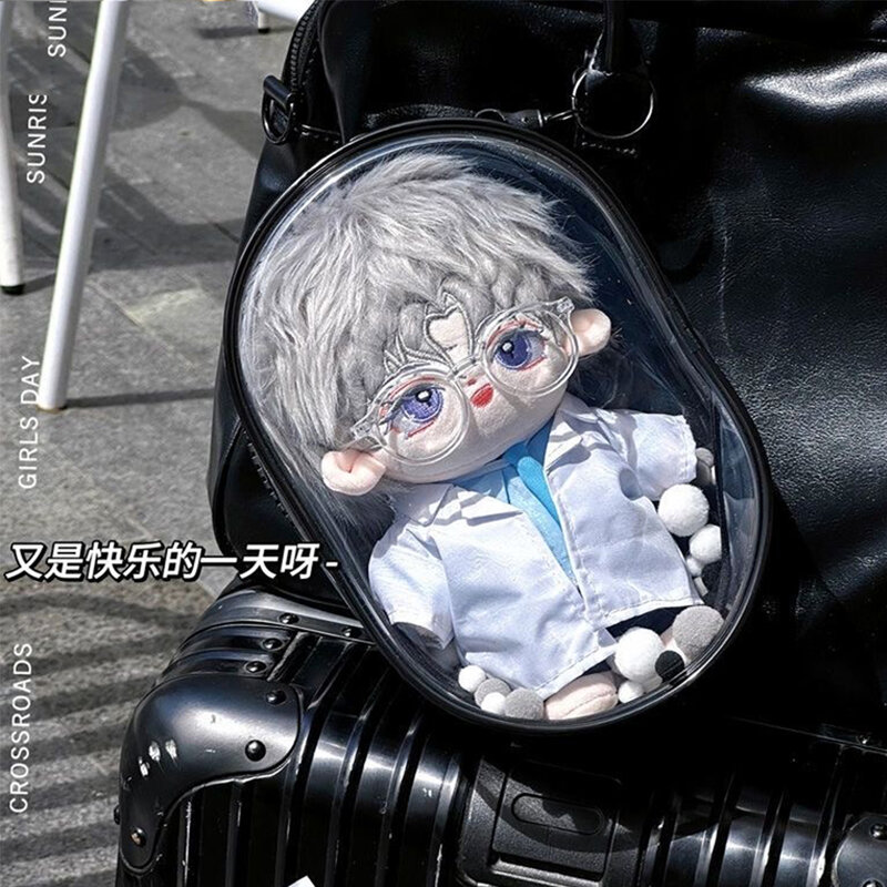 Прозрачная уличная сумка с брелоком для хранения таинственных кукол, пыленепроницаемые классические сумки для хранения кукол