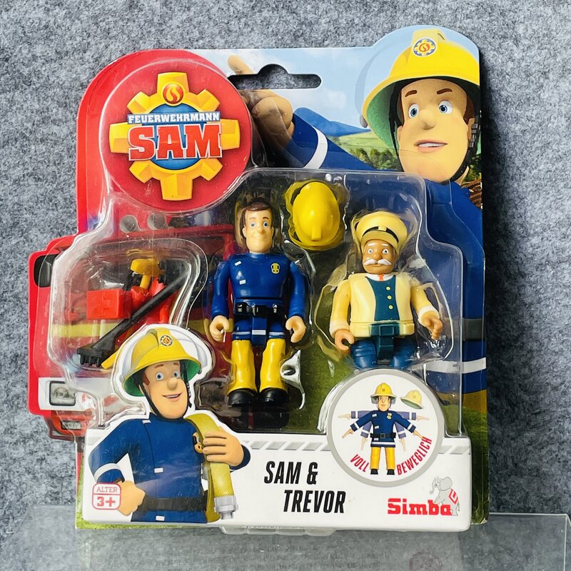 Figuras de acción de diferentes articulaciones originales para niños, juguetes móviles de bombero sam