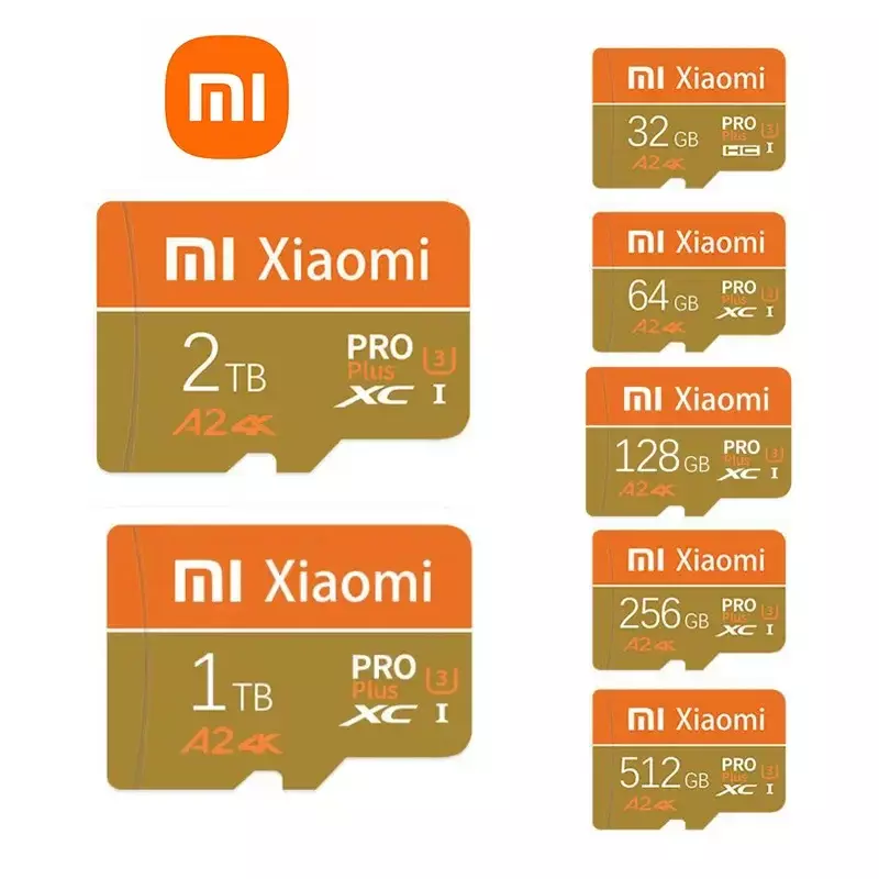 Xiaomi-tarjeta Micro SD TF Original, tarjeta de memoria de 1TB, 2TB, cámara de 128GB, tarjeta SDCard Flash de alta velocidad, 512GB, almacenamiento expandido para Android