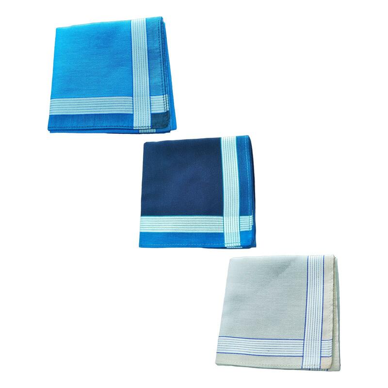 3x lenço masculino hankies 16.9 polegadas suor absorvente toalhas de suor para aniversário