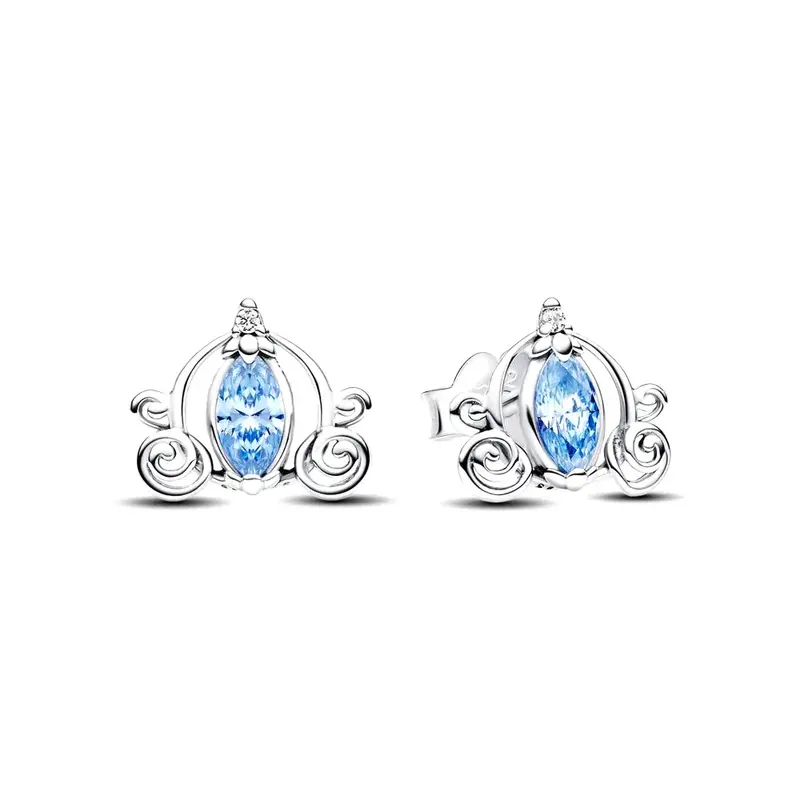 2024 Potdemie Disney Cinderella szkło Murano koraliki Charm w stylu Fit oryginalne bransoletka Pandora akcesoria DIY biżuteria kobiet fajny prezent