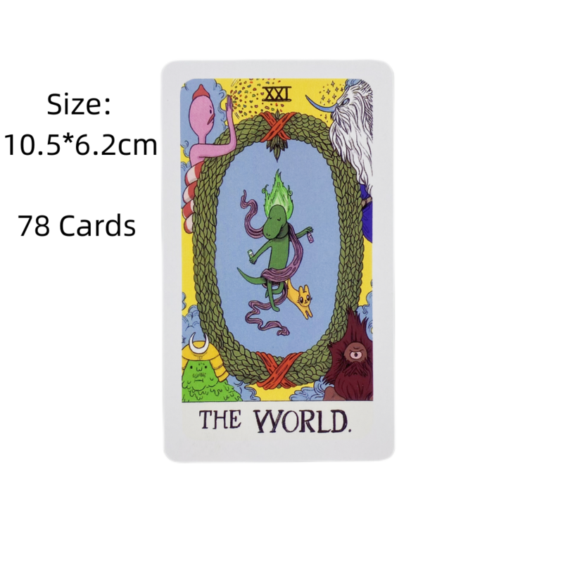 Cartas de Tarot de Adventure Time, baraja A 78, oráculo, visión en inglés, edición de adivinación, juegos de Borad