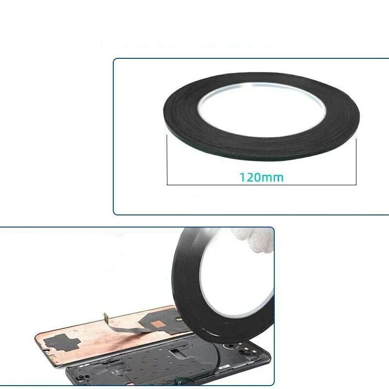 300CM Green Membrane Foam Black Double Sided Tape non-marking ultra - thin waterproof resistant tape for mobile phone repair