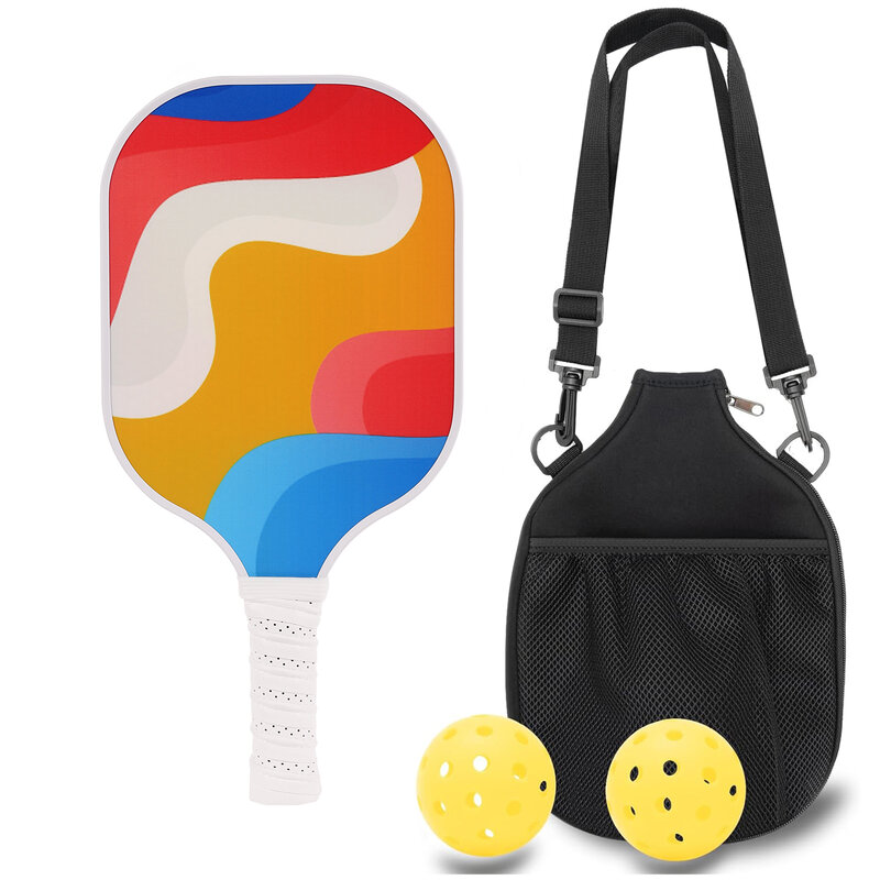 Ensemble de raquettes Leball avec sac portable, raquette en fibre de carbone, noyau en 2,4, équipement de tennis de plage, 514
