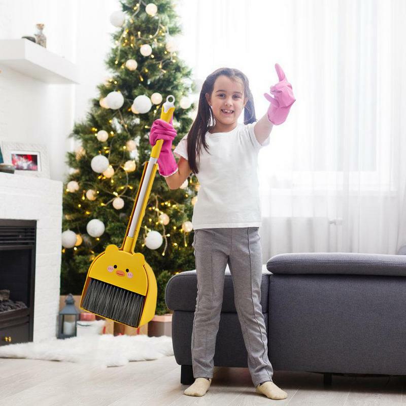Besen und Kehr schaufel Housekeeping Kleinkind Reinigungs set Kinder Reinigungs werkzeug für Jungen Mädchen Kleinkind Reinigungs spielzeug für Alter 3-8