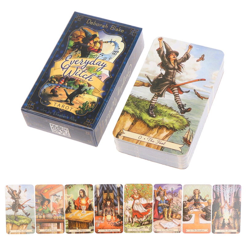 78 Stück alltägliche Hexen tarot karten Prophezeiung Weissagung Deck Party Brettspiel Tarot
