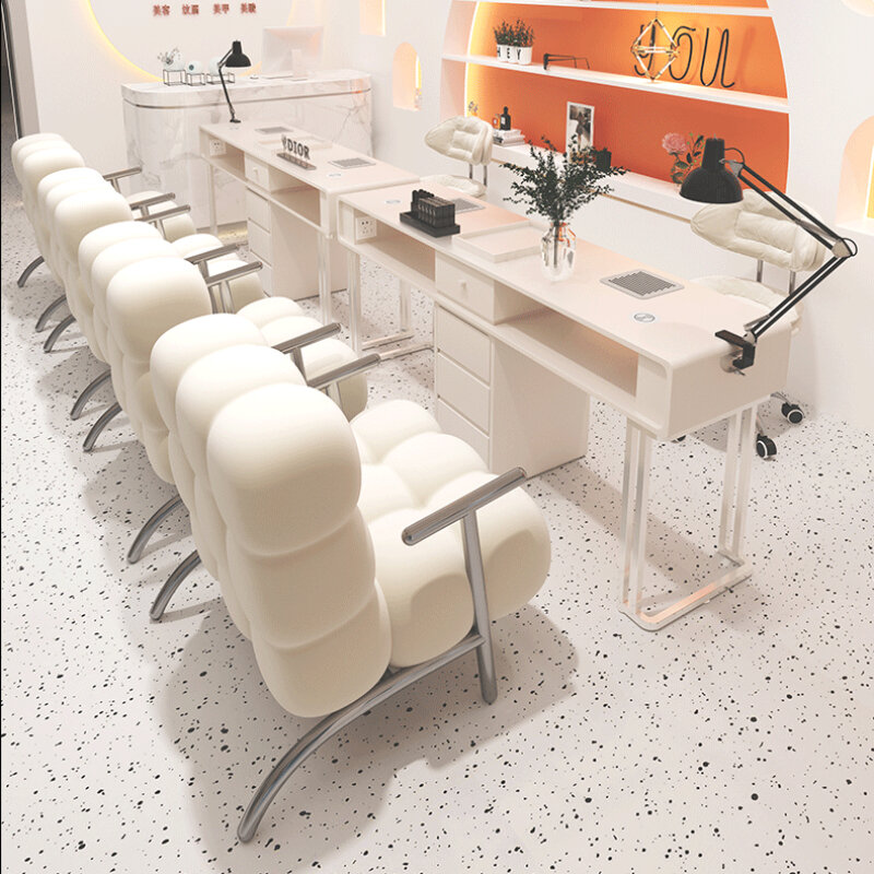Prego mesa organizador gaveta, Nórdico branco unha mesa, Stolik estética moderna Do Paznokci, Manicure Móveis, Profissionais Design