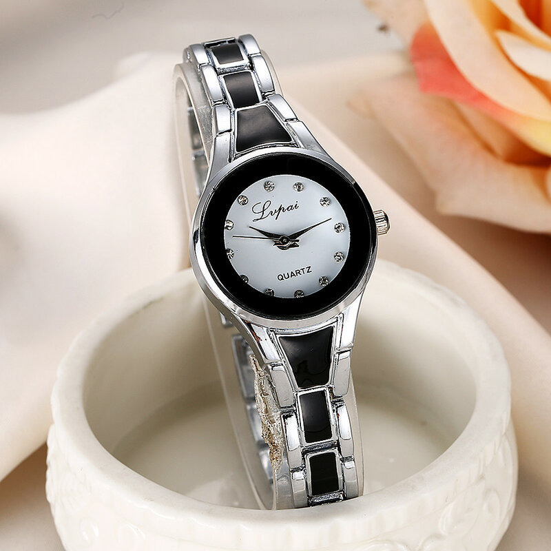 Relógios de pulso de quartzo feminino, delicado e delicado, quartzo, relógios para mulheres