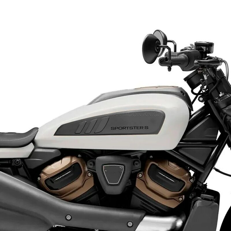Bantalan Tangki Bahan Bakar Samping Sepeda Motor untuk Sportster S 1250 RH1250 RH 1250 2021 2022 Stiker Pelindung Bantalan Tangki Bantalan Traksi Pegangan Lutut