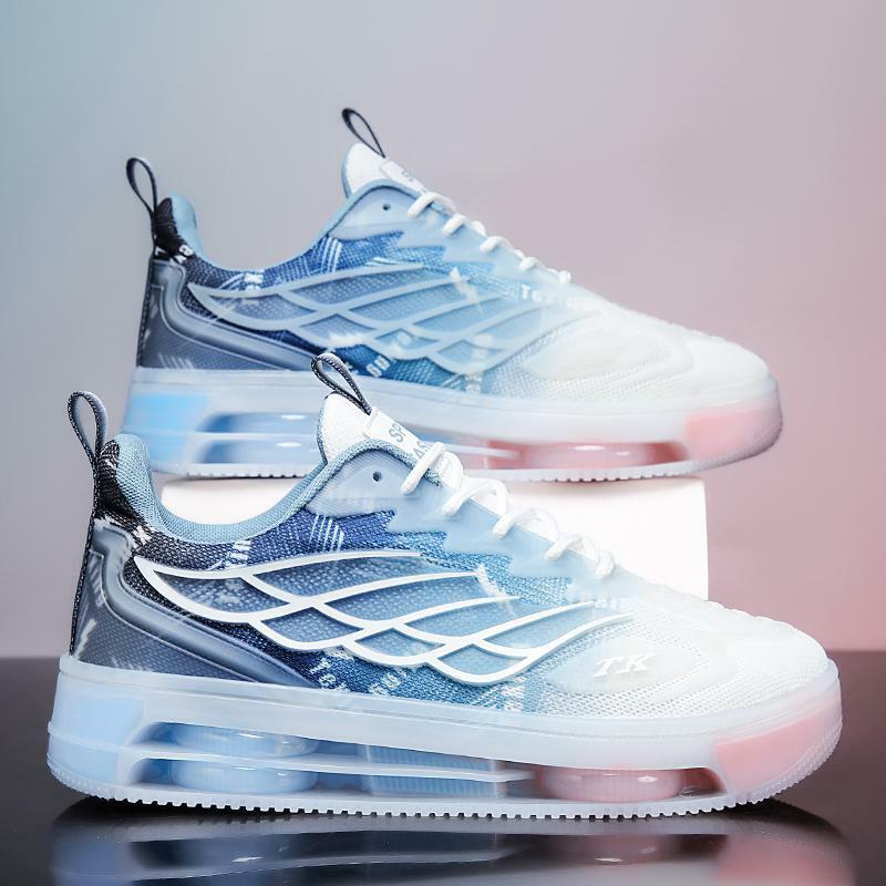 Zapatos blancos transpirables para hombre, zapatillas de plataforma informales de estilo coreano para estudiantes, a la moda, novedad de primavera 2022
