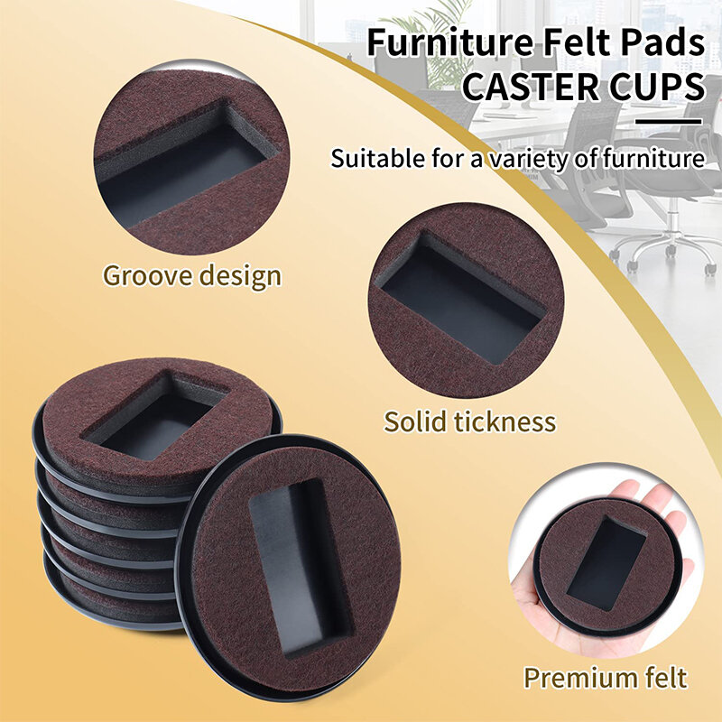 15 pz mobili ruote tappo facile spostamento letto divano Slider pad tavolo scivola sedia da ufficio mobili Caster tazze per proteggere il tappeto