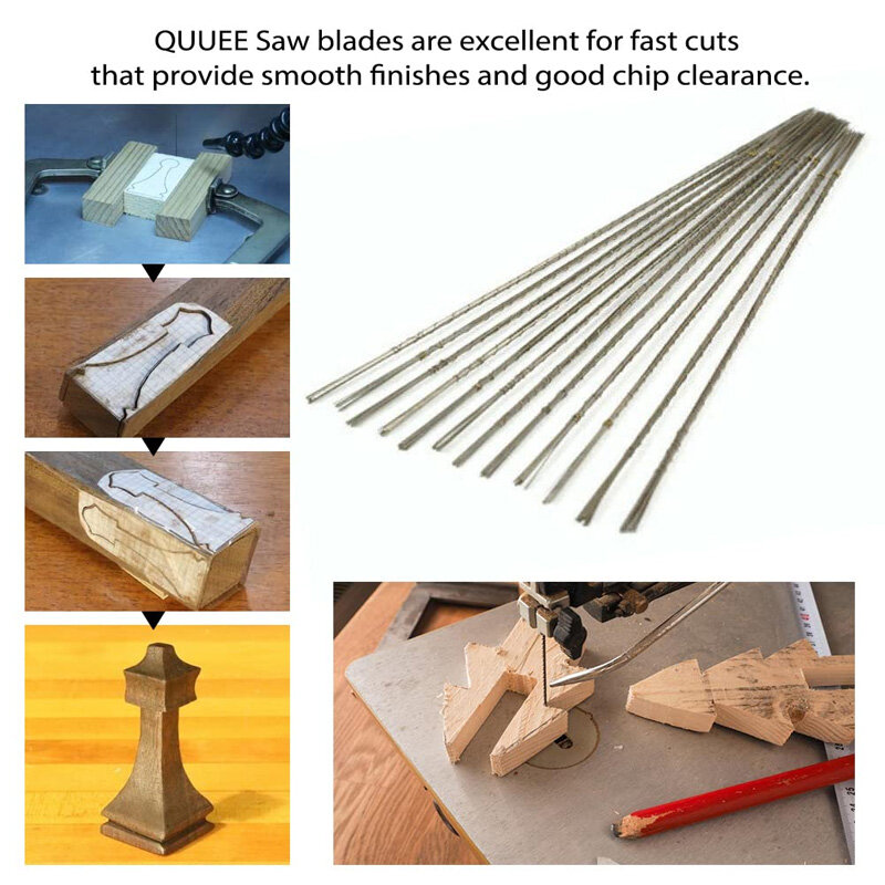 Hojas de sierra para procesamiento de joyas, plantilla de corte de Metal, herramientas para manualidades y carpintería, 12-144 unidades por lote