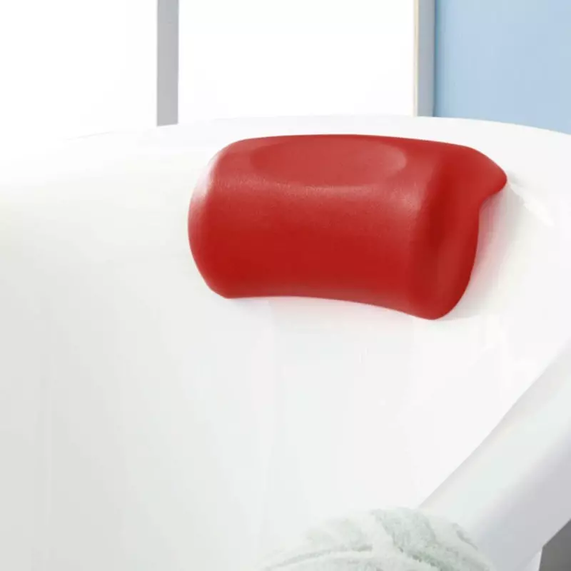 Wechek-almohada antideslizante para bañera, reposacabezas suave e impermeable con ventosas, accesorios de baño, 1 unidad