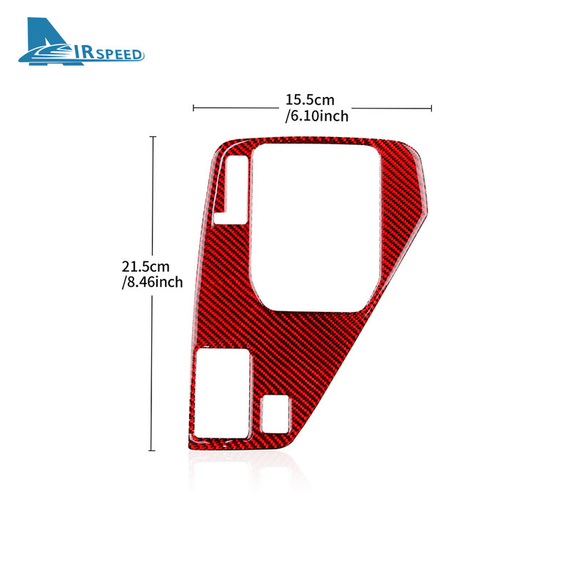 For USDM For Subaru Crosstrek 2024 Real Soft Carbon Fiber LHD Sticker Car Gear Shift Panel Interior Trim Protect Accessories