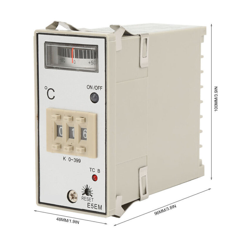 Controlador de Temperatura para Fornos de Aquecimento, Caldeiras Industriais, Peças para Ferramentas Elétricas, AC 220 V, 380V, 0-399 Relé Contato Saída, 1Pc