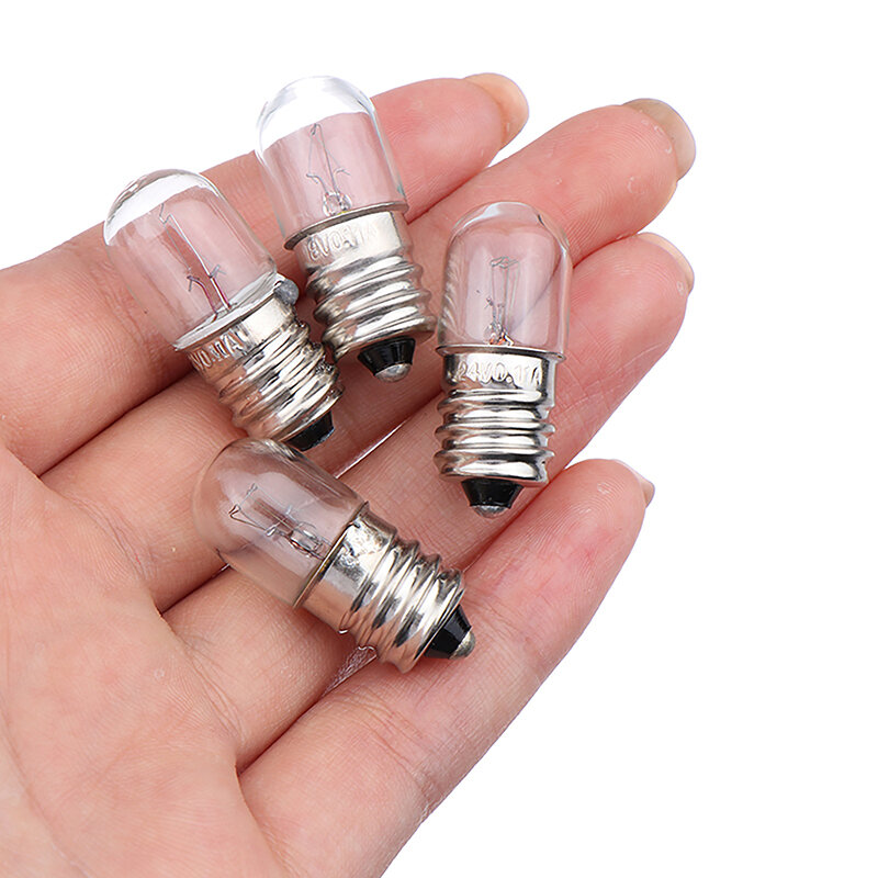 Mini ampoule E12 18V/24V/28V/30V pour indicateur, petite ampoule pour test d'expérimentation, lampe de poche fuchsia à base de vis