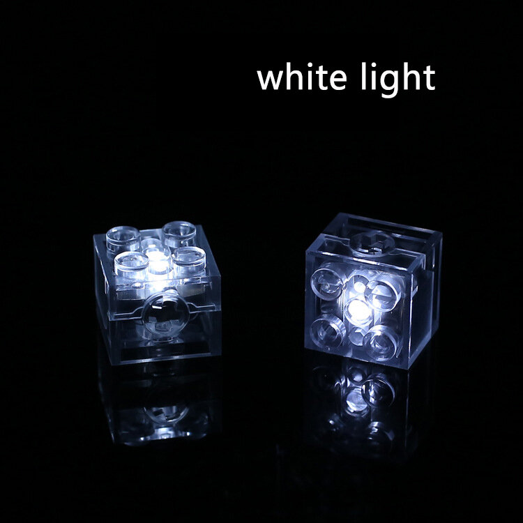 Moc Kreative Leucht Led-leuchten Ziegel 2X2 DIY Erleuchten Klassische Blink Bausteine Kompatibel mit Zusammenbaut Partikel