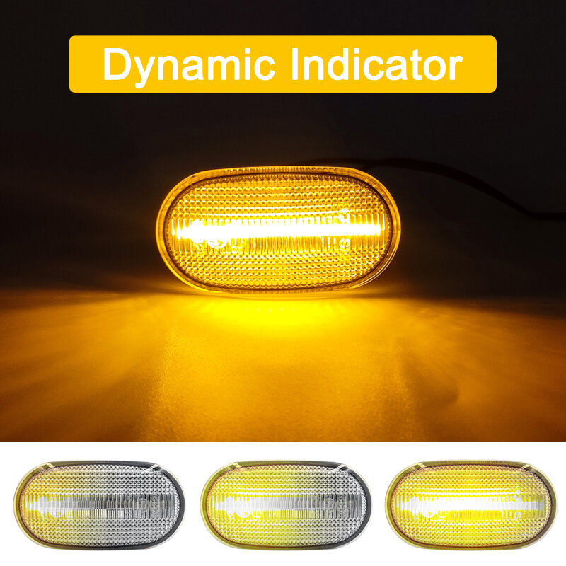 Clear Lens Dynamische Led Side Marker Lamp Assembly Voor Mazda Az Off-Road Spiano Scrum Truck Sequentiële Blinker Turn signaal Licht